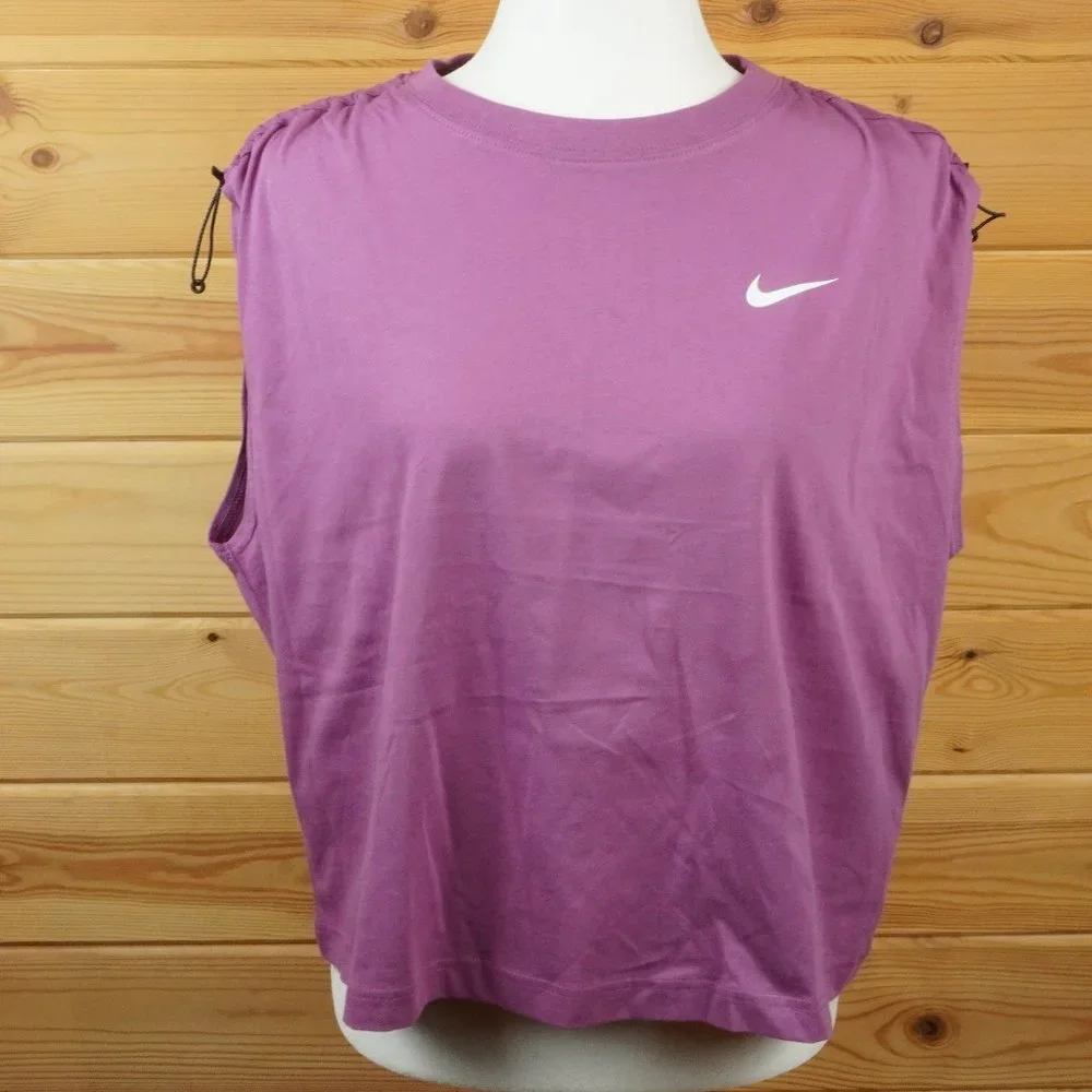 Nike NWT Purple Dri‎ Fit Loose Fit Sleeveless Top Size Large